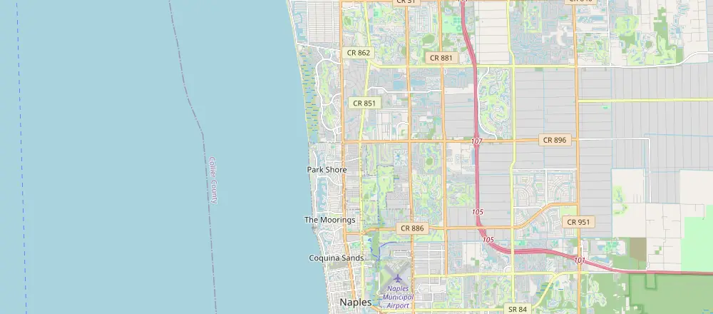 Mappa di Naples con gli hotel vicini